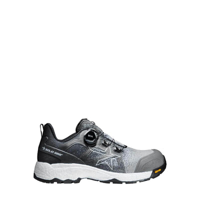 Solid Gear by Snickers 80010 Grit BOA S3 Wide Fit Composite Toe Safety Trainer Shoes Black Grey 01 #colour_black-grey