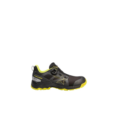 Solid Gear by Snickers 80011 Prime GTX Low Lightweight GORE TEX Waterproof BOA S3 Wide Fit Safety Trainer Shoes Black Yellow 01 #colour_black-yellow
