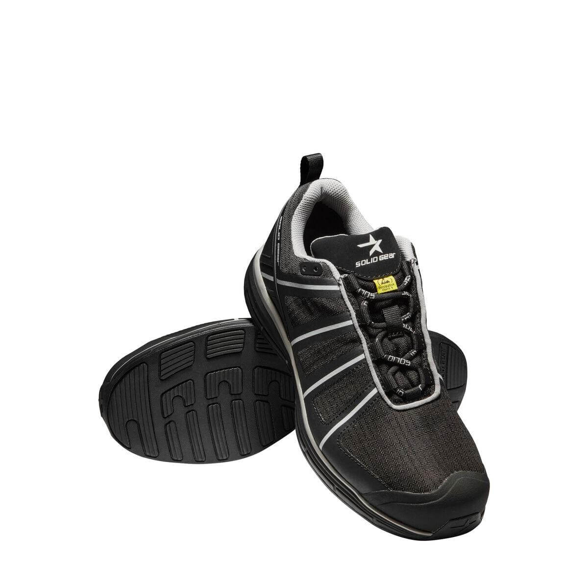 Solid Gear by Snickers 80116 Evolution Black S1P Nano Toe Cap Safety Trainer Shoes Black 05 #colour_black