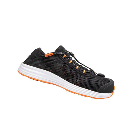 Solid Gear by Snickers 80122 Cloud 2.0 Super Lightweight Breathable Mesh S1 Composite Toe cap Safety Trainer Shoes Black Orange 1B #colour_black-orange