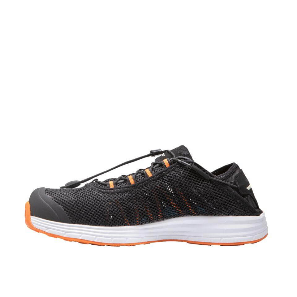 Solid Gear by Snickers 80122 Cloud 2.0 Super Lightweight Breathable Mesh S1 Composite Toe cap Safety Trainer Shoes Black Orange 2 #colour_black-orange