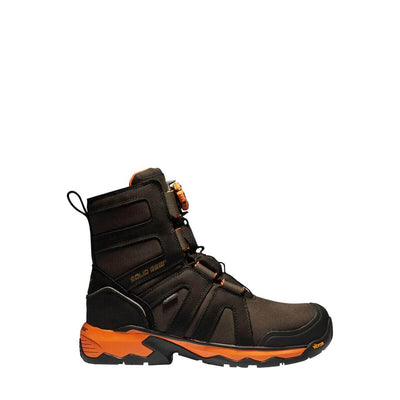 Solid Gear by Snickers 81001 Tigris GTX AG High Leg Wide Fit Gore Tex Wool Lined Waterproof S3 BOA Safety Boots Black Orange 01 #colour_black-orange