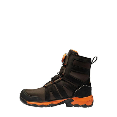 Solid Gear by Snickers 81001 Tigris GTX AG High Leg Wide Fit Gore Tex Wool Lined Waterproof S3 BOA Safety Boots Black Orange 02 #colour_black-orange