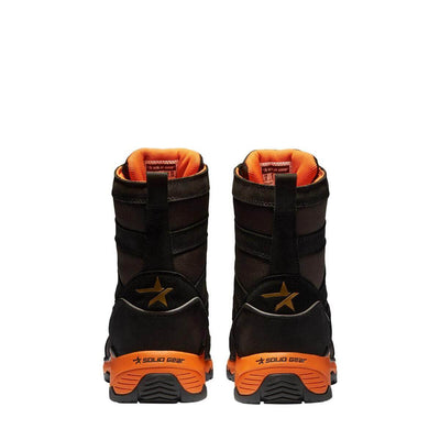 Solid Gear by Snickers 81001 Tigris GTX AG High Leg Wide Fit Gore Tex Wool Lined Waterproof S3 BOA Safety Boots Black Orange 04 #colour_black-orange