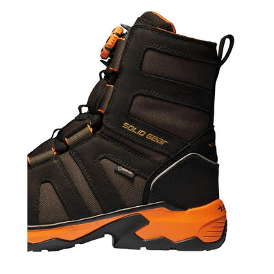 Solid Gear by Snickers 81001 Tigris GTX AG High Leg Wide Fit Gore Tex Wool Lined Waterproof S3 BOA Safety Boots Black Orange 07 #colour_black-orange