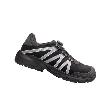 Solid Gear by Snickers 81005 Onyx Low Cordura Canvas Wide Fit S3 BOA Composite Safety Shoes Black 1B #colour_black