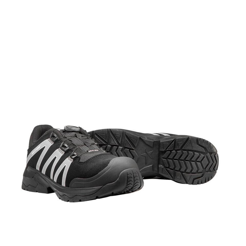 Solid Gear by Snickers 81005 Onyx Low Cordura Canvas Wide Fit S3 BOA Composite Safety Shoes Black 5 #colour_black