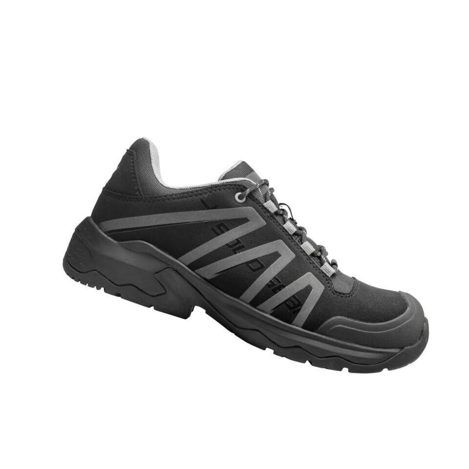 Solid Gear by Snickers 81008 Shale Low Metal Free Wide Fit S3 Safety Shoes Black 1B #colour_black