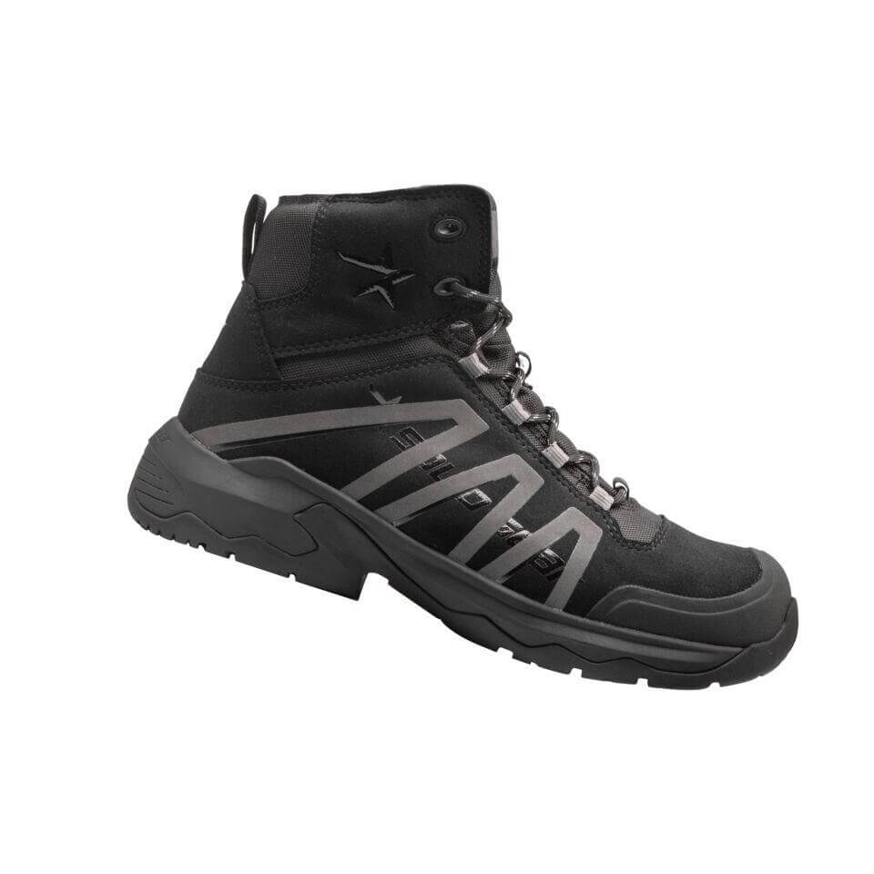 Solid Gear by Snickers 81009 Shale Mid Cut Metal Free Wide Fit S3 Safety Boots Black 1B #colour_black