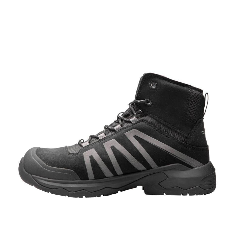 Solid Gear by Snickers 81009 Shale Mid Cut Metal Free Wide Fit S3 Safety Boots Black 2 #colour_black