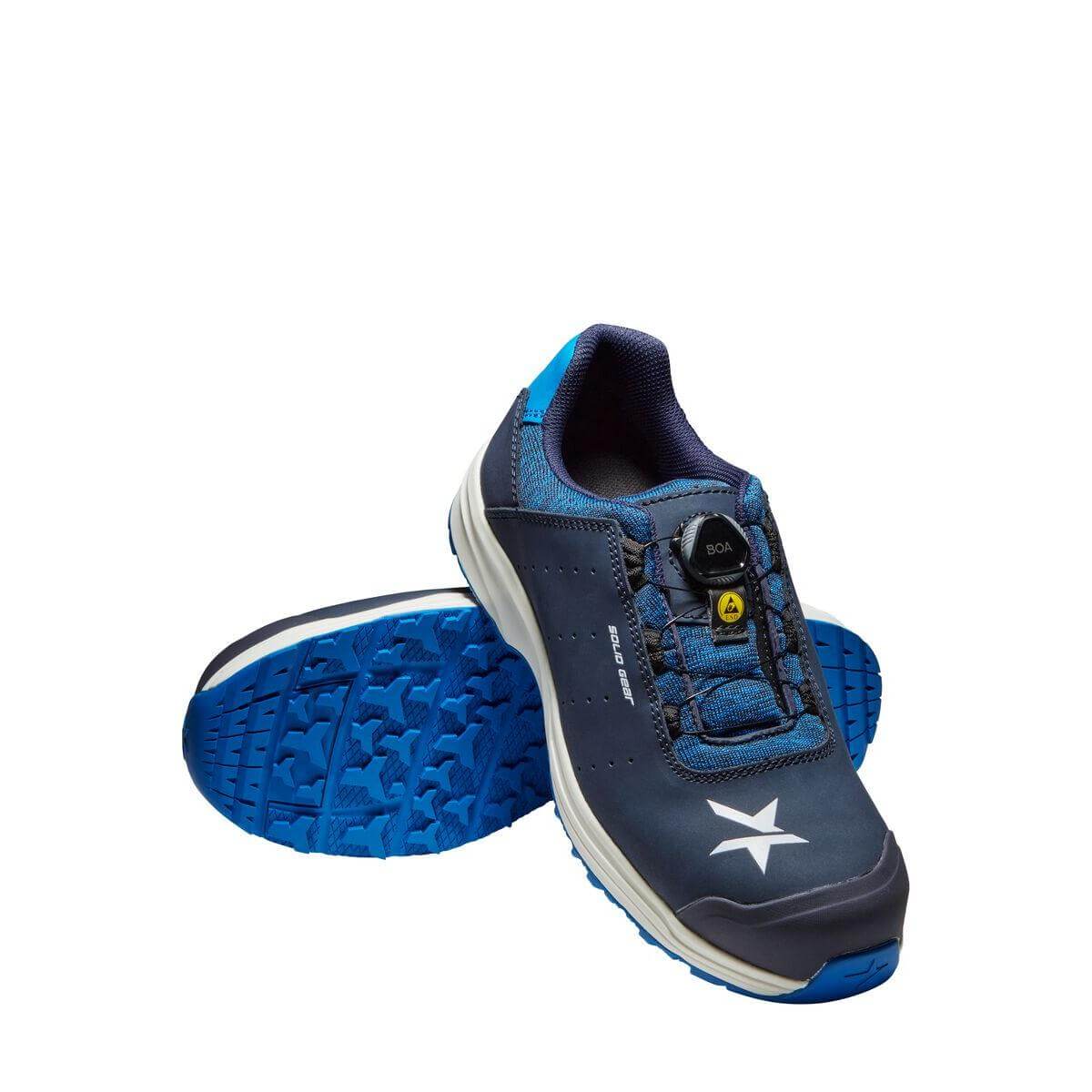 Solid Gear by Snickers SG61001 Ocean Lightweight Metal Free BOA S1P ESD Safety Trainer Shoes Navy 05 #colour_navy