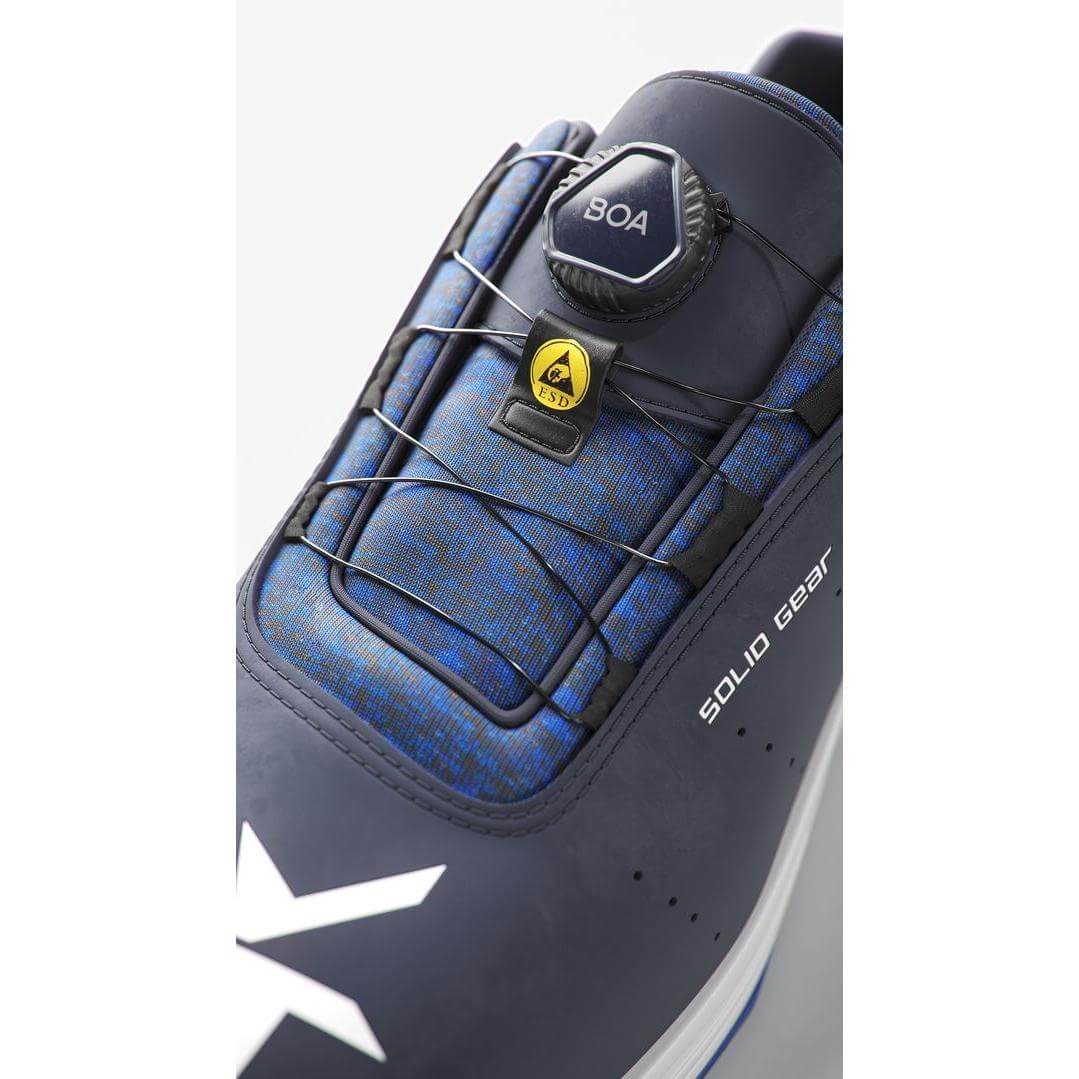Solid Gear by Snickers SG61001 Ocean Lightweight Metal Free BOA S1P ESD Safety Trainer Shoes Navy Detail1 #colour_navy