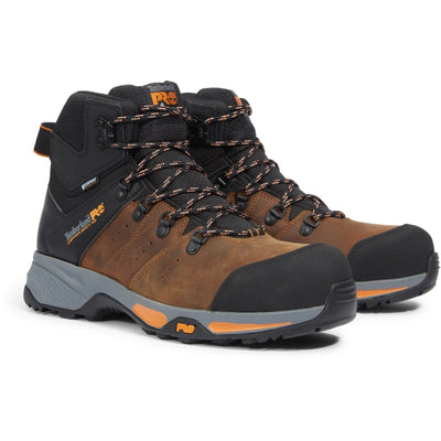 Timberland Pro Switchback S1 Waterproof Composite Safety Boots Dark Brown 3#colour_dark-brown