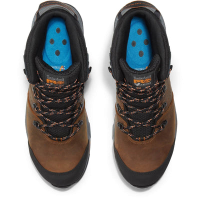 Timberland Pro Switchback S1 Waterproof Composite Safety Boots Dark Brown 5#colour_dark-brown