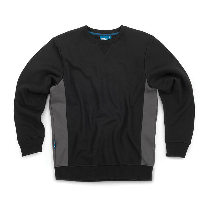 Tough Grit 2-Tone Sweatshirt Black/Charcoal 1#colour_black-charcoal