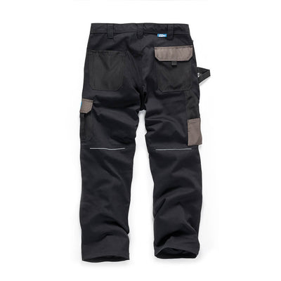 Tough Grit Holster Pocket Knee Pad Cargo Work Trousers Black 2#colour_black