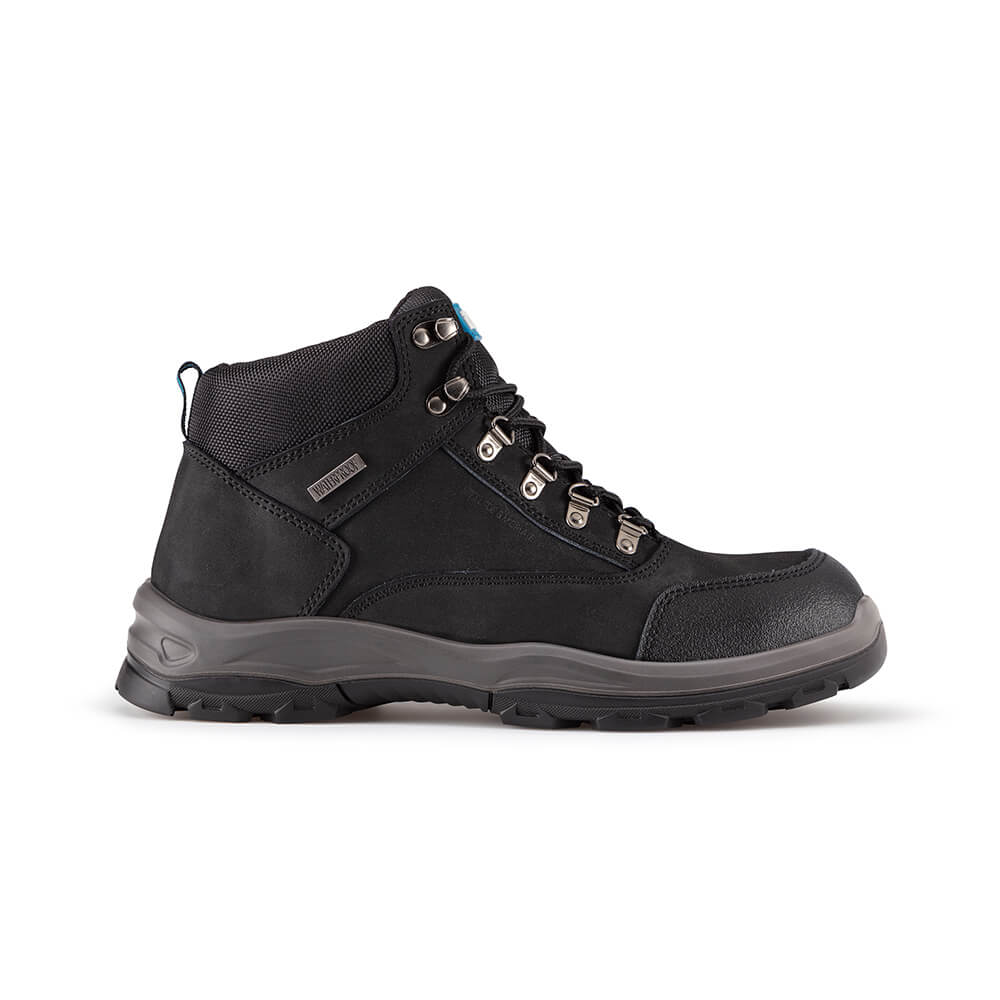 Tough Grit Teak 2 Waterproof Steel Toe Cap Safety Boot Black 1#colour_black