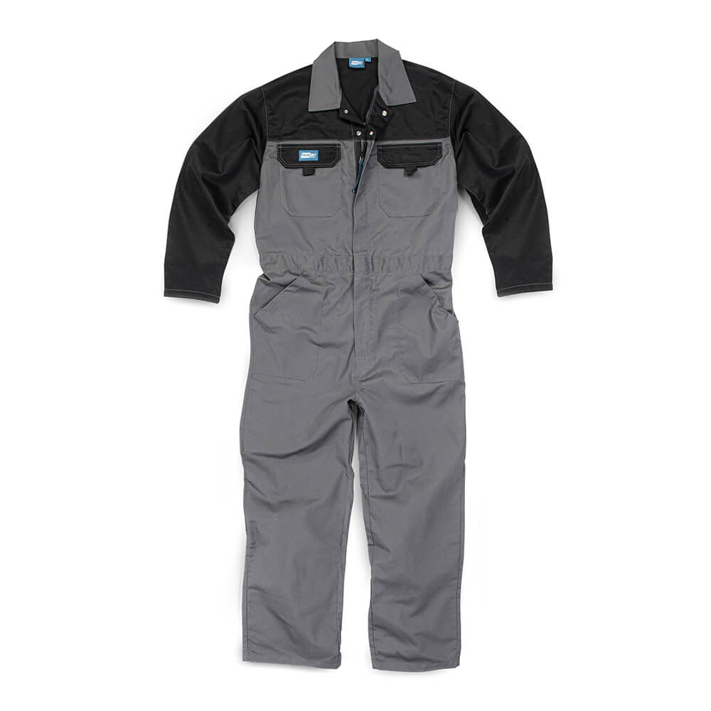 Tough Grit Zip-Front Coverall Charcoal 1#colour_charcoal