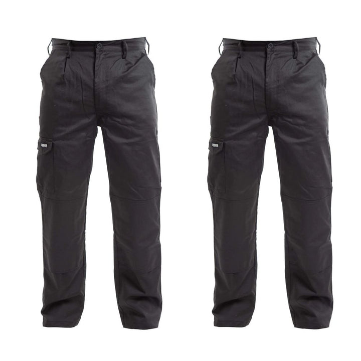 Apache Apind Industry Knee Pad Cargo Trousers Twin Pack Deal Black