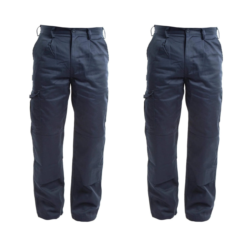 Apache Apind Industry Knee Pad Cargo Trousers Twin Pack Deal Navy