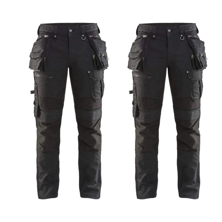 Blaklader X1900 Stretch Trousers 1990 Mens 19901141 Twin Pack Deal Black Black
