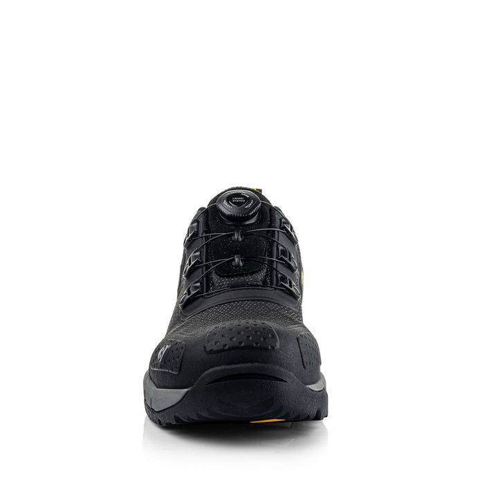 Buckbootz WHEELZ Low S1PS Fitgo (Boa style) ESD Super Lightweight Buckler Safety Trainers Black 7#colour_black