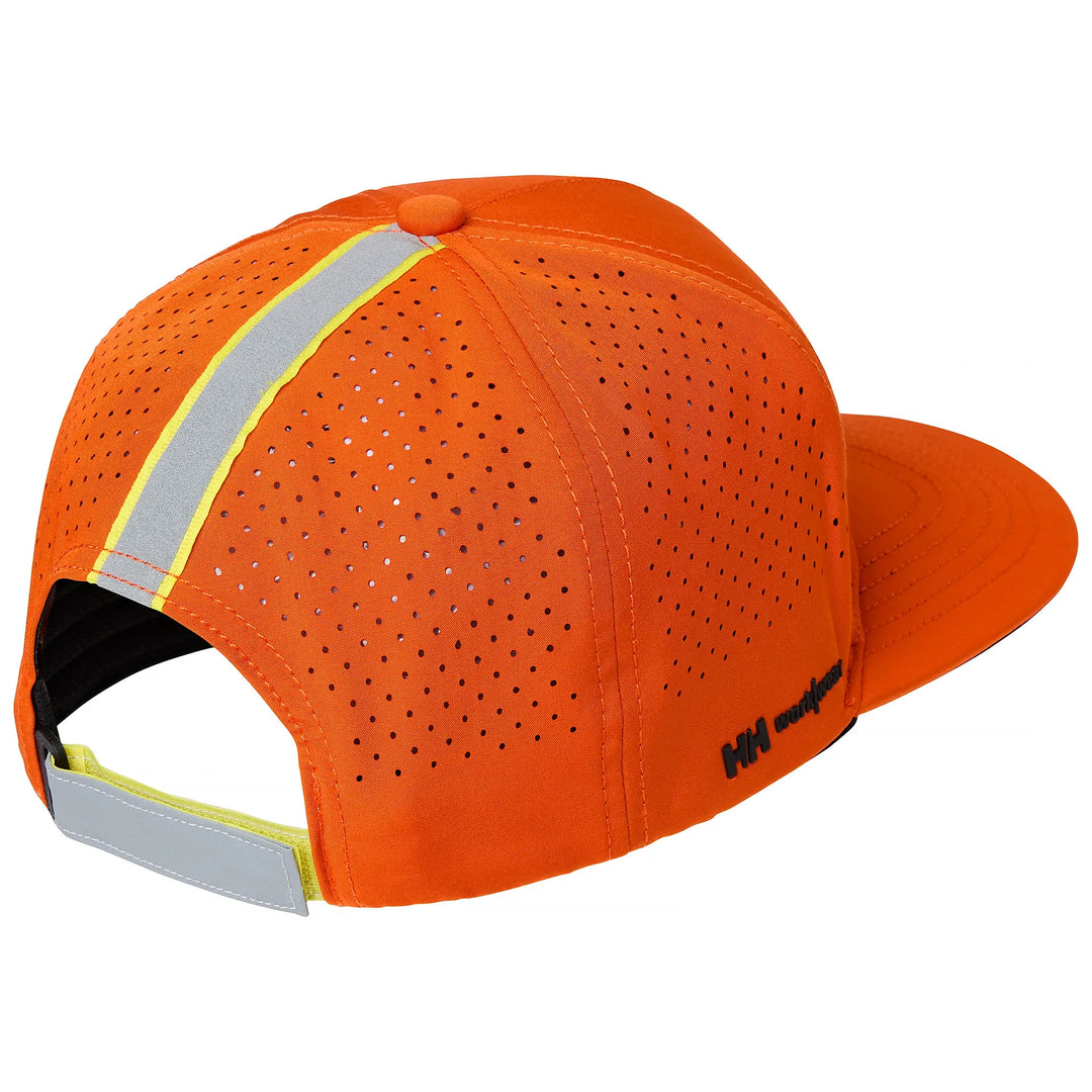 Helly Hansen Addvis Trucker Cap 79762 Dark Orange — Back View 