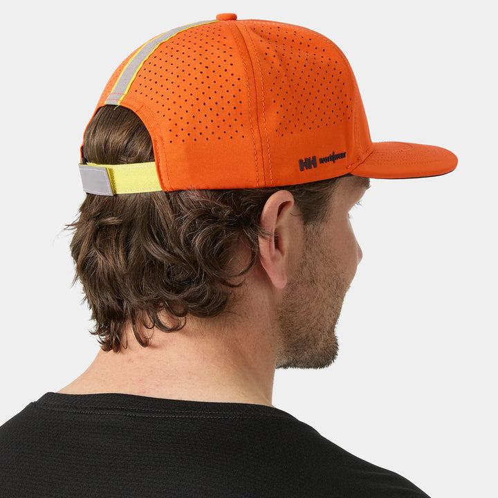 Helly Hansen Addvis Trucker Cap 79762 Dark Orange — Worn on Site 