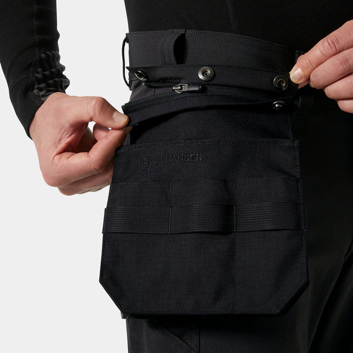Helly Hansen Alna 4X HH Connect Hi-Vis Class 1 Cordura Reinforced 4-Way-Stretch Trousers 77340 Yellow/Ebony — Product Detail 