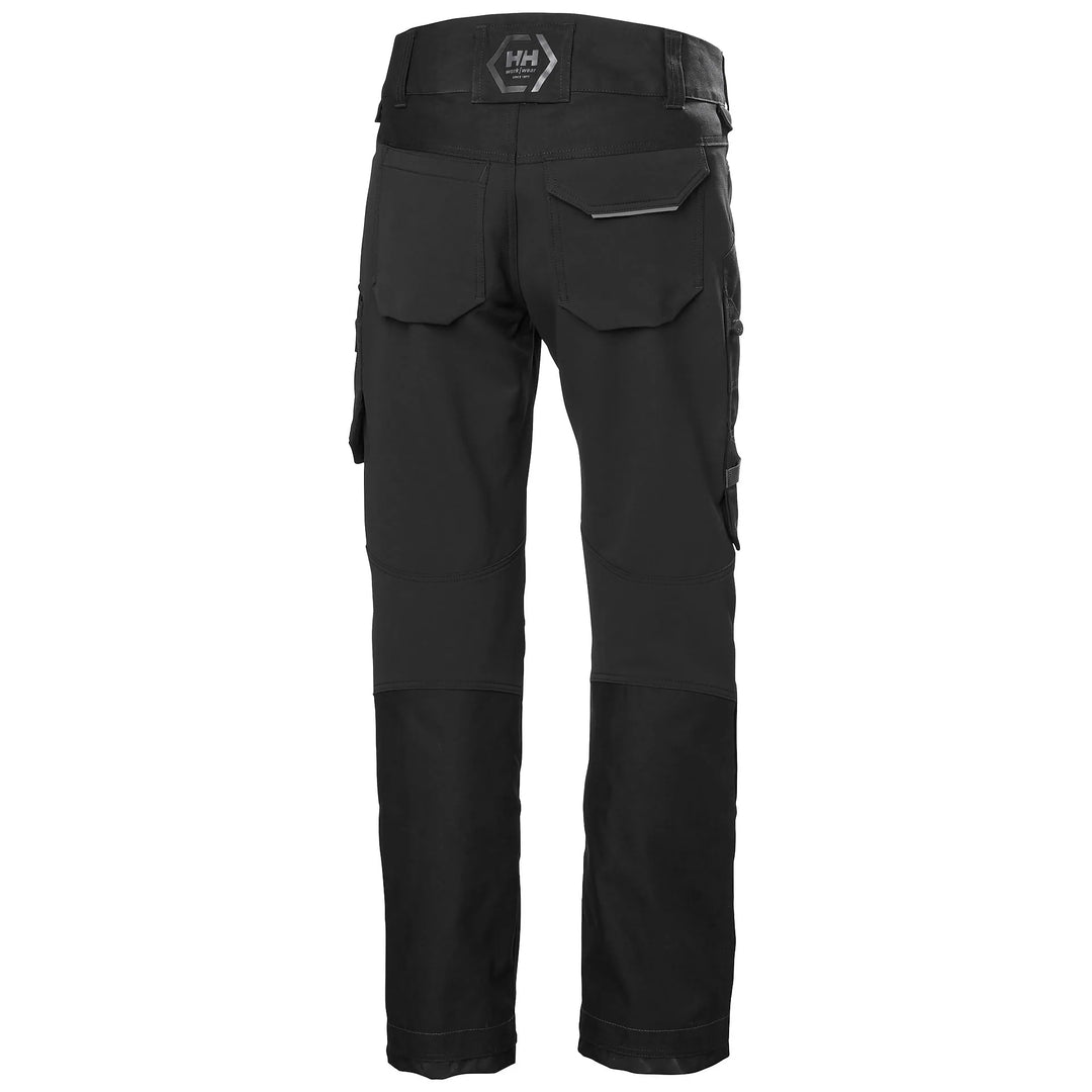 Helly Hansen Chelsea Evolution 2.0 HH Connect Cordura Reinforced 4-Way-Stretch Trousers 77553 Black — Back View 