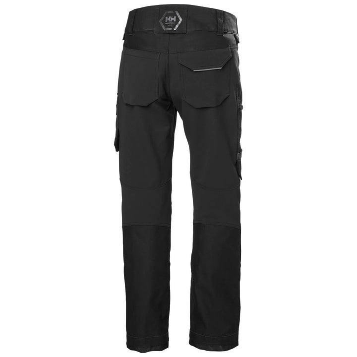 Helly Hansen Chelsea Evolution 2.0 HH Connect Cordura Reinforced 4-Way-Stretch Trousers 77553 Black — Back View 