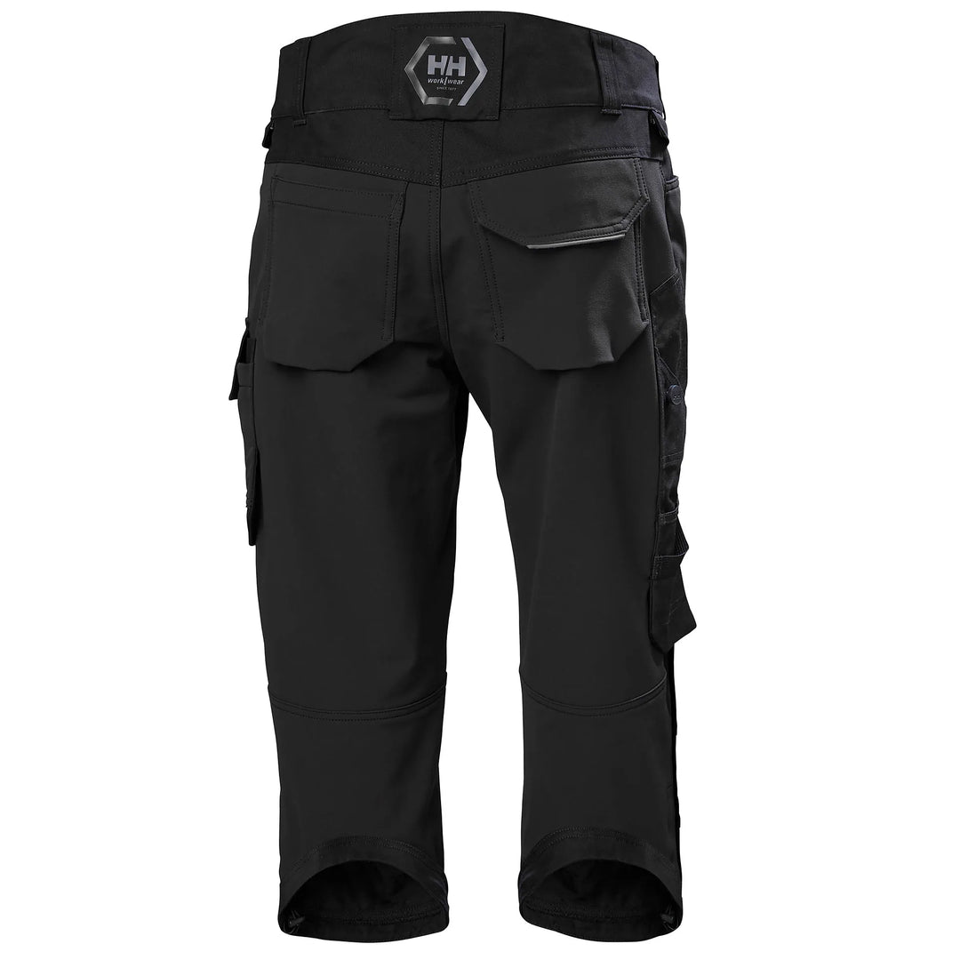 Helly Hansen Chelsea Evolution 2.0 HH Connect Cordura Reinforced 4-Way-Stretch Pirate Trousers 77596 Black — Back View 