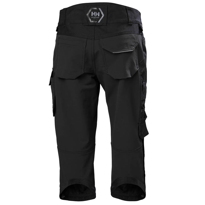 Helly Hansen Chelsea Evolution 2.0 HH Connect Cordura Reinforced 4-Way-Stretch Pirate Trousers 77596 Black — Back View 