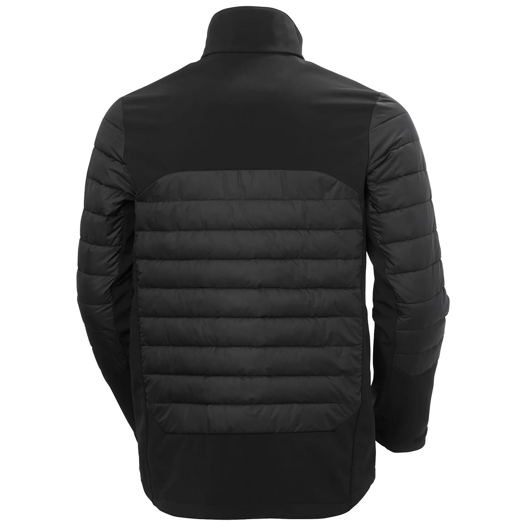 Helly Hansen Chelsea Evolution 2.0 Insulated Recycled Content Softshell Jacket 74142 Black — Back View 