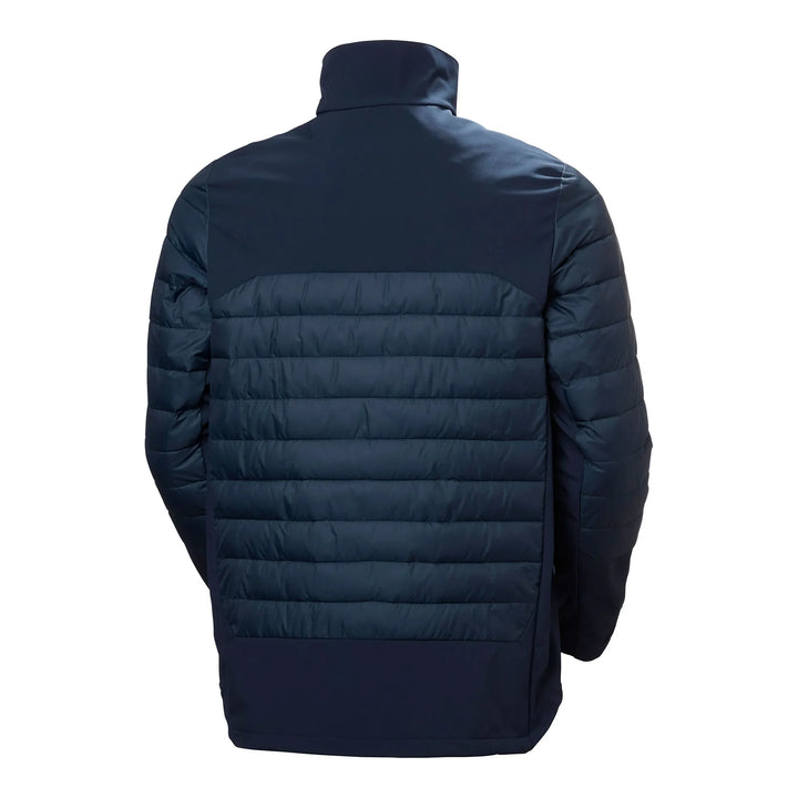 Helly Hansen Chelsea Evolution 2.0 Insulated Softshell Jacket 74142 Navy — Back View 
