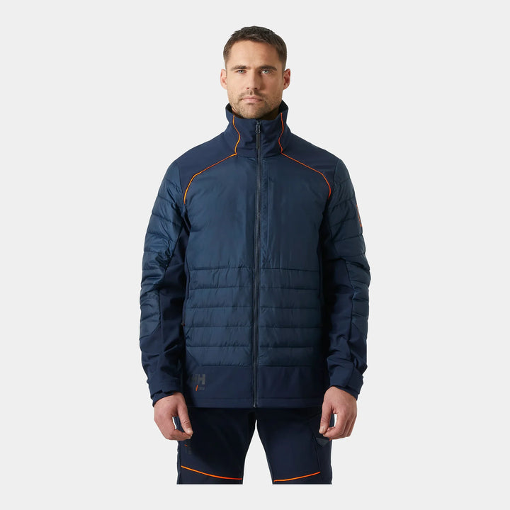 Helly Hansen Chelsea Evolution 2.0 Insulated Softshell Jacket 74142 Navy — Worn on Site 