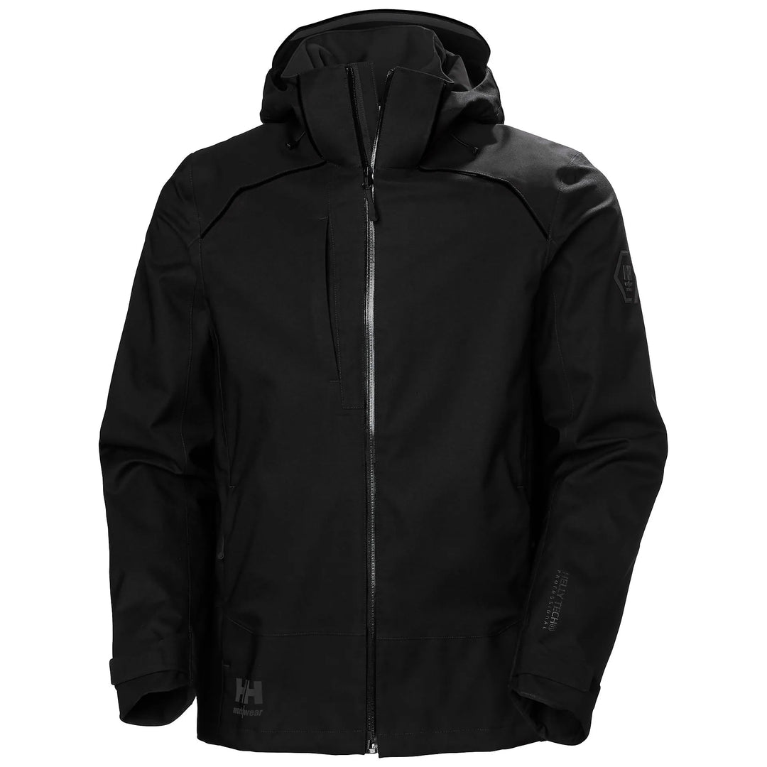 Helly Hansen Chelsea Evolution 2.0 Waterproof Cordura Reinforced 2-Way-Stretch Recycled Content Shell Jacket 71141 Black — He 
