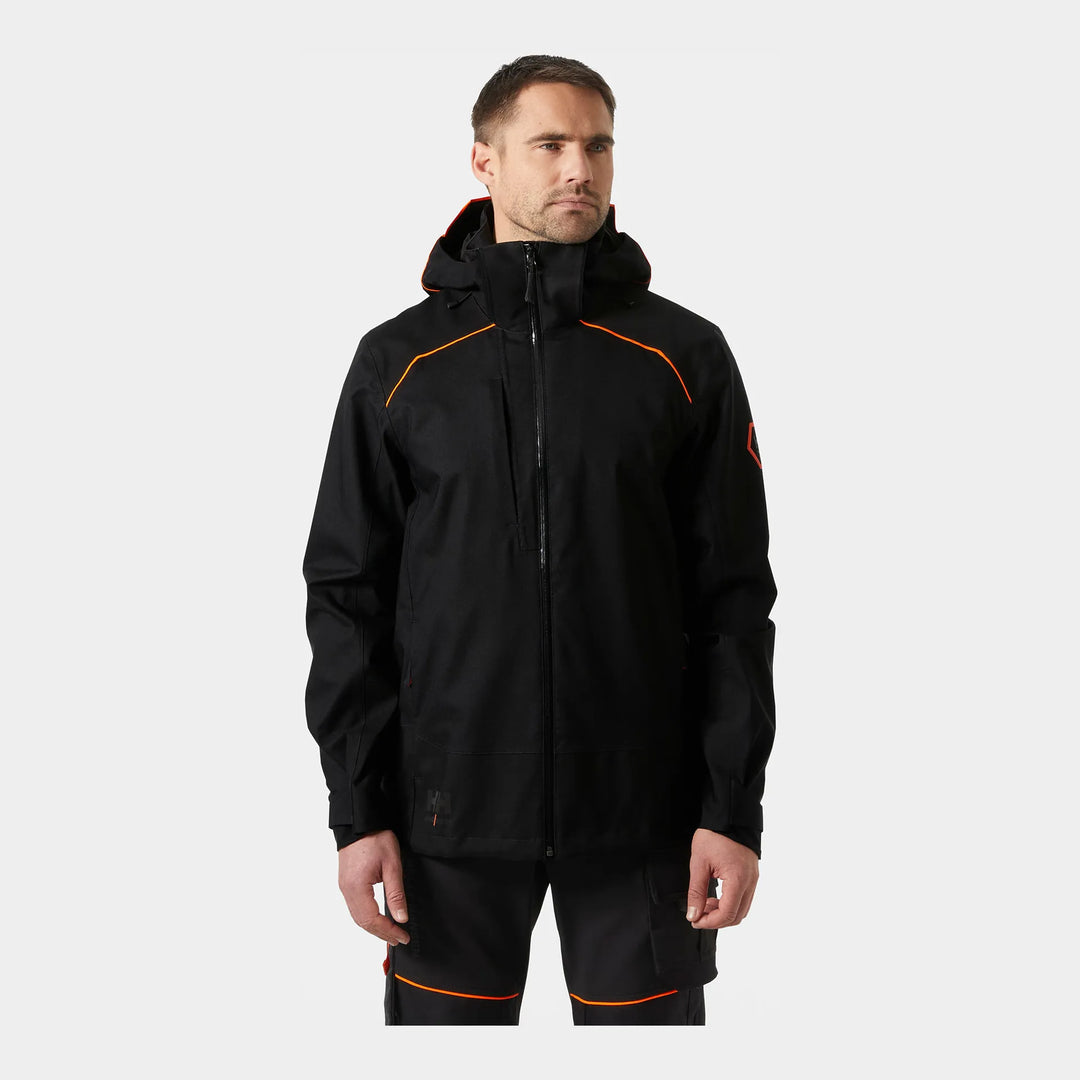 Helly Hansen Chelsea Evolution 2.0 Waterproof Shell Jacket 71141 Black — Worn on Site 