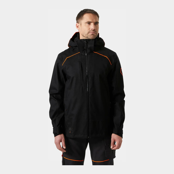 Helly Hansen Chelsea Evolution 2.0 Waterproof Shell Jacket 71141 Black — Worn on Site 