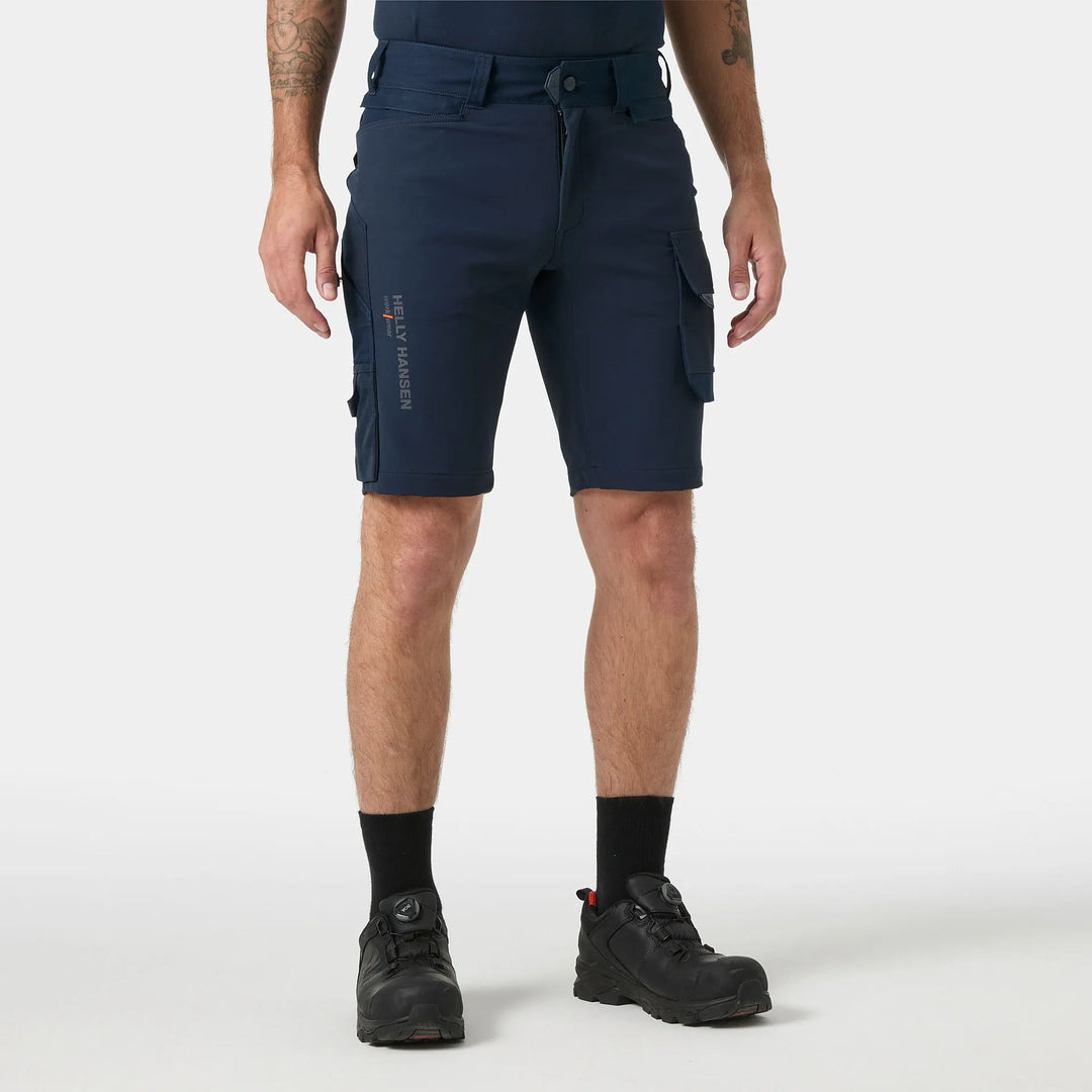Helly Hansen Chelsea Evolution HH Connect Cordura Reinforced 4-Way-Stretch Shorts 77613 Navy — Worn on Site 