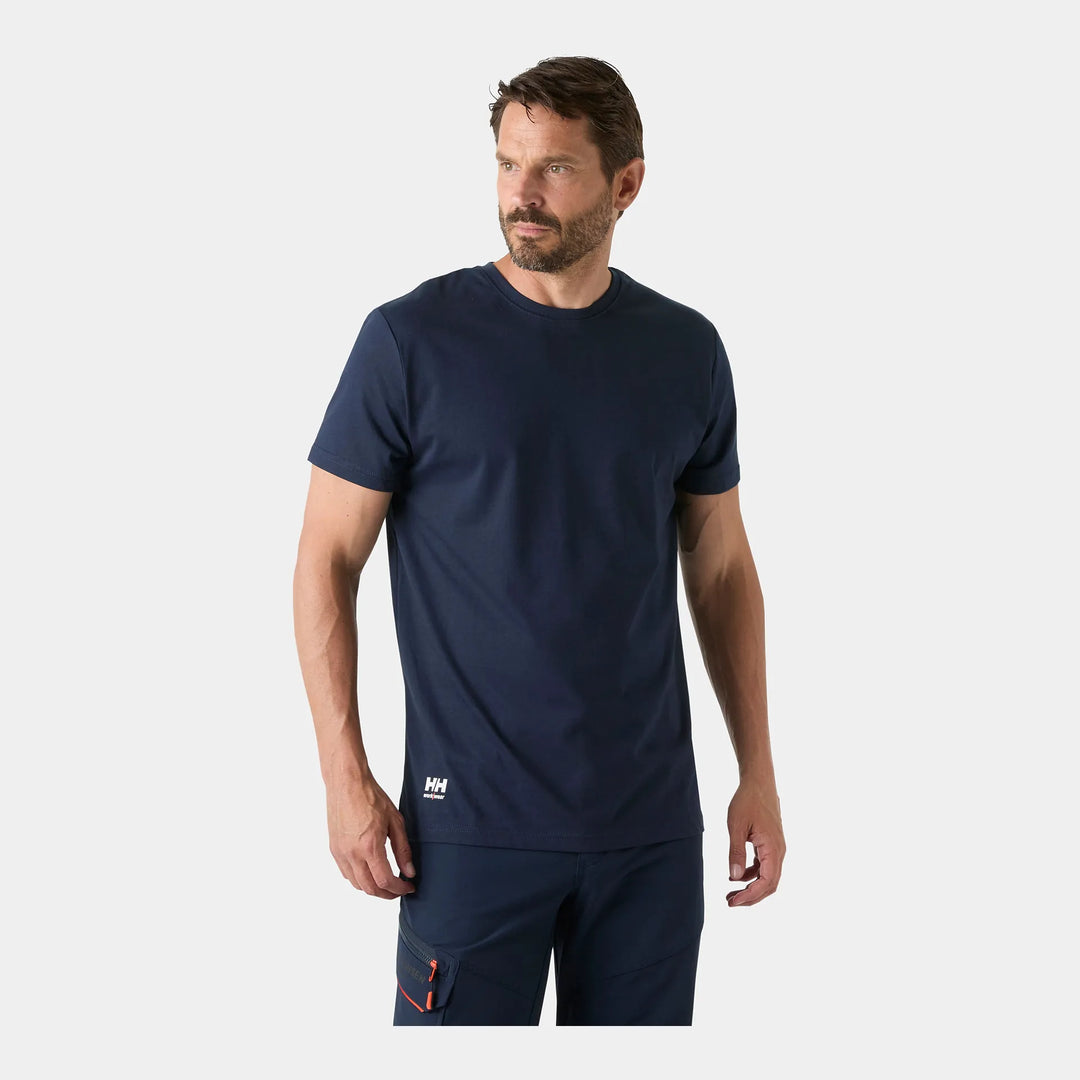 Helly Hansen Classic 2.0 T-Shirt 79397 Navy — Worn on Site 