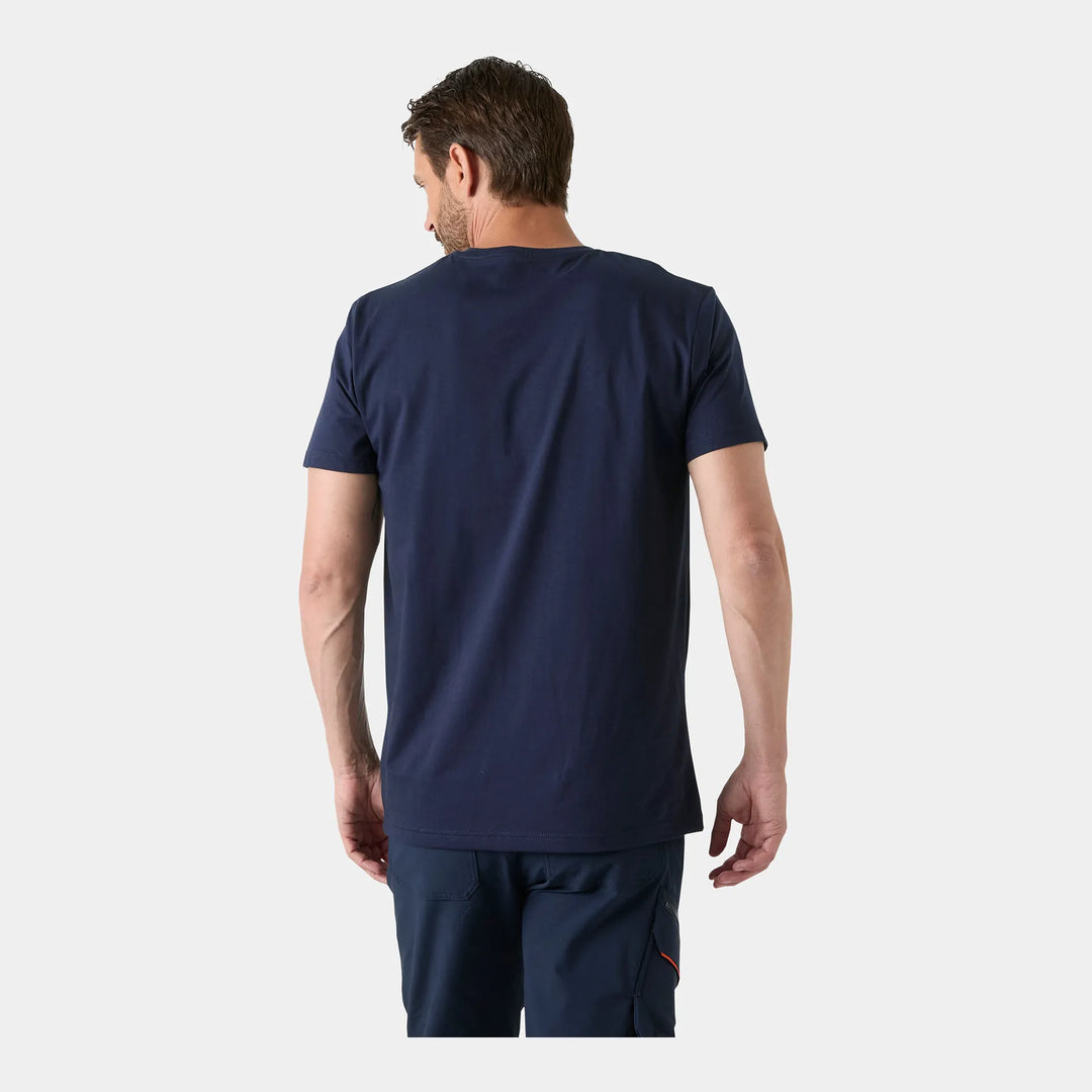 Helly Hansen Classic 2.0 T-Shirt 79397 Navy — Worn on Site 