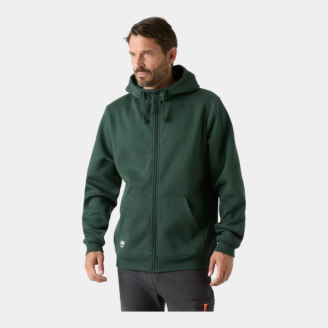 Helly Hansen Classic 2.0 Zip Hoodie 79404 Darkest Spruce — Worn on Site 