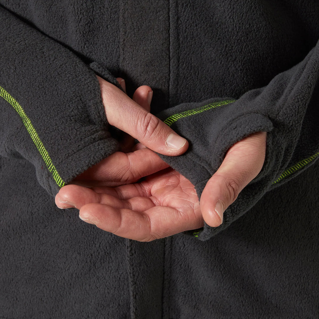 Helly Hansen Fyre Flame Resistant Arc Flash &amp; Anti-Static Fleece Jacket 72149 Ebony — Product Detail 302 