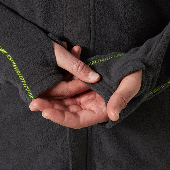 Helly Hansen Fyre Flame Resistant Arc Flash &amp; Anti-Static Fleece Jacket 72149 Ebony — Product Detail 302 