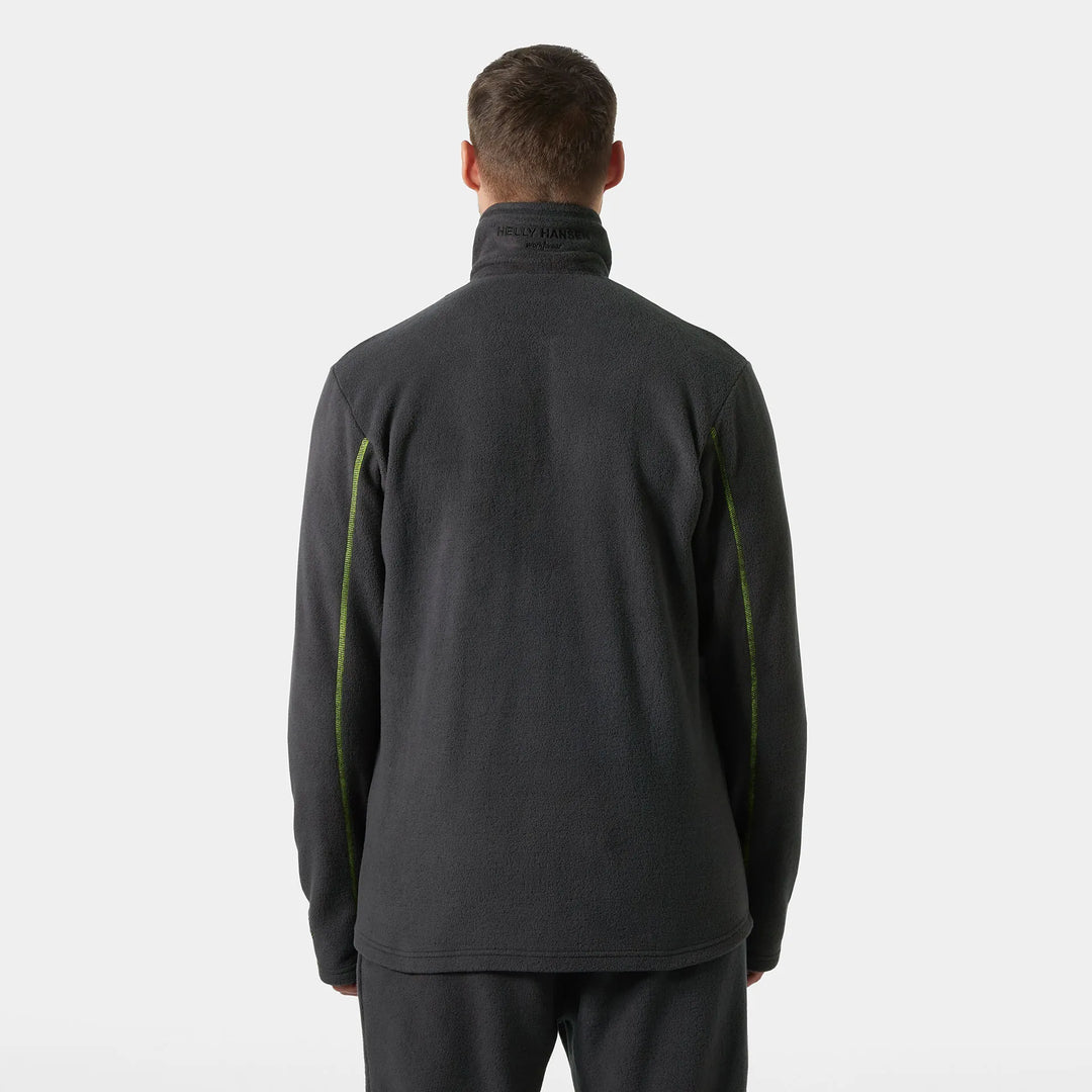 Helly Hansen Fyre Flame Resistant Arc Flash &amp; Anti-Static Fleece Jacket 72149 Ebony — Worn on Site 