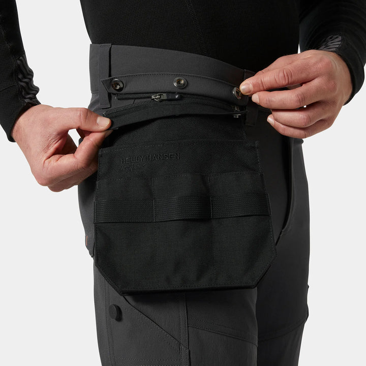 Helly Hansen ICU BRZ HH Connect Hi-Vis Class 1 Cordura Reinforced 4-Way-Stretch Trousers 77310 Yellow/Ebony — Product Detail 