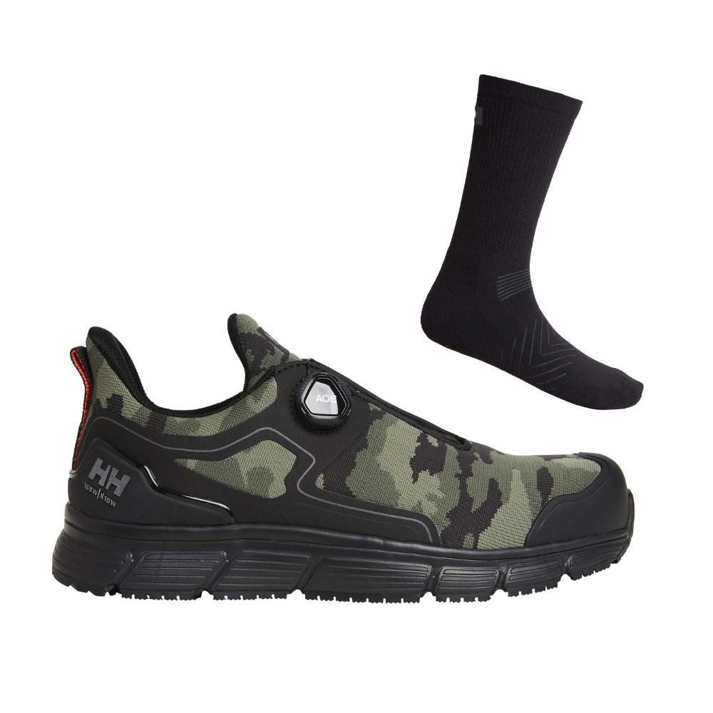 Helly Hansen Kensington 78350 Special Offer Shoes Plus Helly Socks Bundle Camo#colour_camo