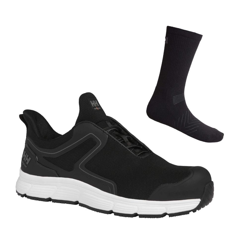 Helly Hansen Kensington 78352 Special Offer Shoes Plus Helly Socks Bundle Black White#colour_black-white