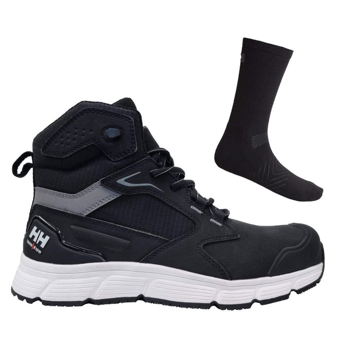 Helly Hansen Kensington 78354 Special Offer Boots Plus Helly Socks Bundle Black White#colour_black-white